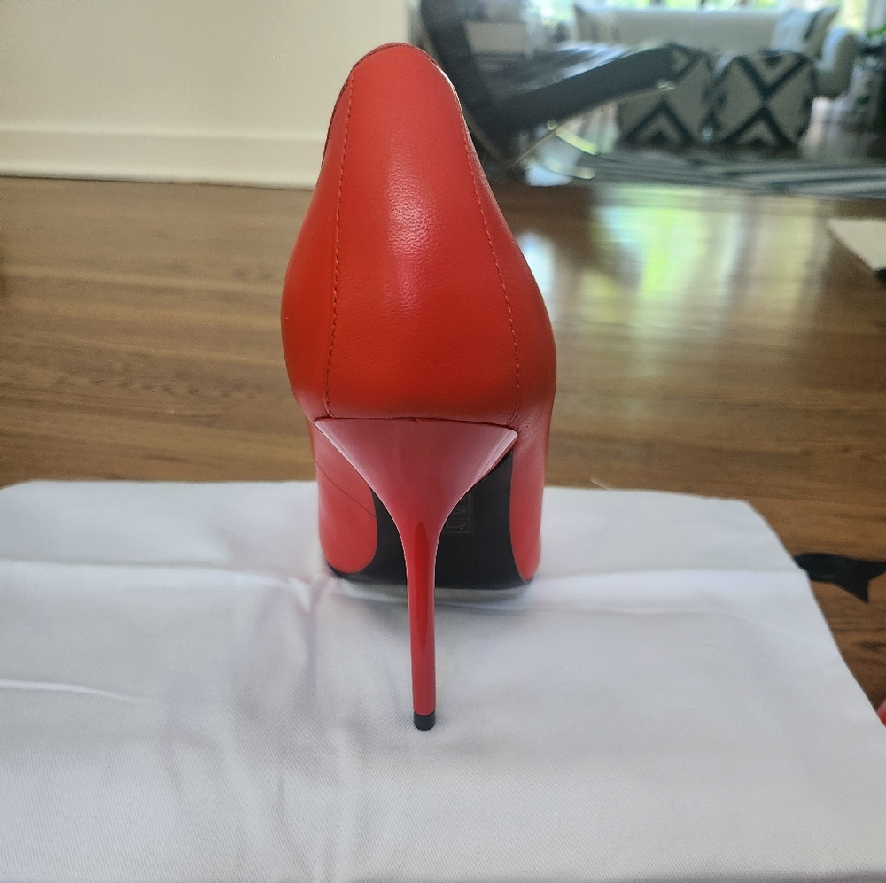 Reiss Women's Red Orange Bramley Stiletto 40 NWT - Picture 6 of 12